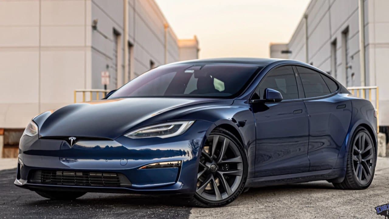 Tesla from the DDE Rentals luxury & exotic fleet